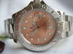 Rolex Yacht Master SS Salmon Face Copy Watch - High Quality Rolex Watch 